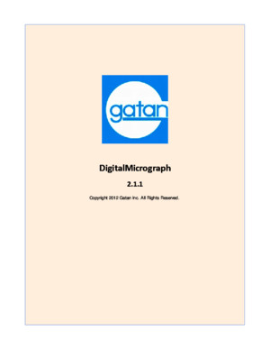 Gatan Digital Micrograph manual