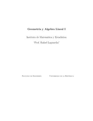 Geometría y Álgebra Lineal I-Rafael Laguardia