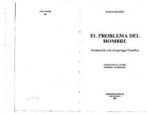 Gevaert J- El problema del hombre 2003 (1)pdf
