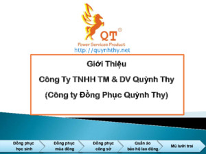 Giới thiệu công ty TNHH TM & DV Quỳnh Thy ( Đồng Phục Quỳnh Thy) - quynhthynet
