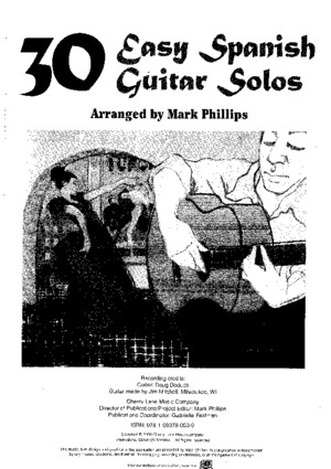 30 Easy Spanish Guitar Solos, arr Mark Phillipspdf