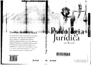GONÇALVES, Hebe Signorini e BRANDÃO, Eduardo Pontes Psicologia Jurídica no Brasil Editora Rio de Janeiro 2005