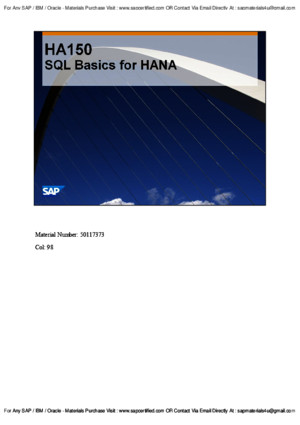 HA150 - SQL Basics for HANA(Col98)pdf