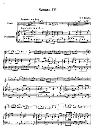 Handel Flute Sonatas Vol2 Piano