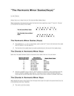 Harmonic Minor Scales 3 Nps1