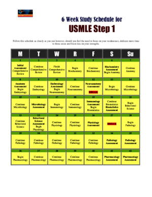 How to Study USMLE Step 1- 42 Days