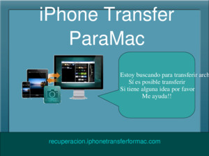 I phone transfer para mac