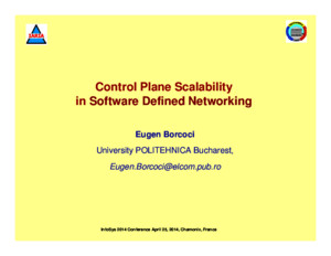 InfoSys 2014 Control Plane Scalability in SDN- v12