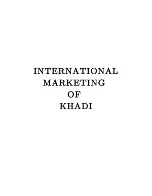 International Marketing of Khadi Project Report- Collegeprojects1Blogspotin