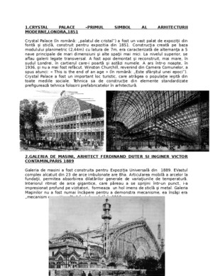 Istoria Arhitecturii Contemporane I