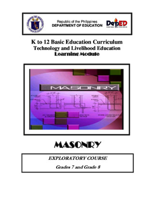 k to 12 Masonry Learning Module
