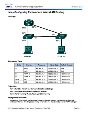 5124 Lab - Configuring Per-Interface Inter-VLAN Routing