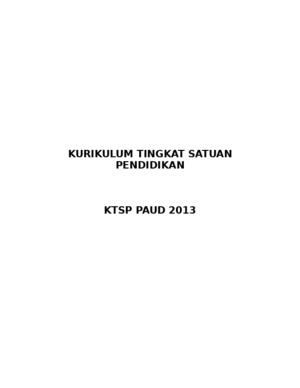 Kurikulum KTSP PAUD 2013 yaitu kurikulum nasional yang dikembangkandoc