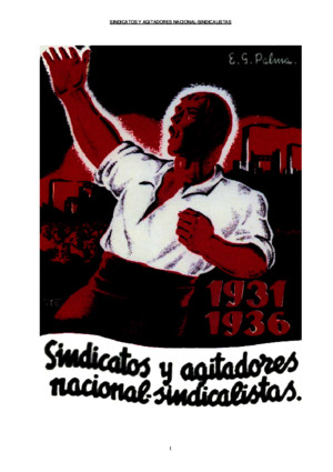 50151771 Sindicatos y Agitadores Nacional Sindicalistas 1931 1936 Emilio Gutierrez Palma