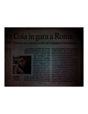 La Gazzetta del Mezzogiorno about Antony Coia
