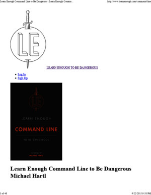 Learn Enough Command Line to Be Dangerous _ Learn Enough Command Line to Be Dangerous _ Softcover