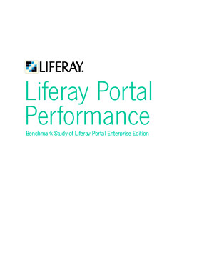 Liferay Portal 51 Performance Whitepaper