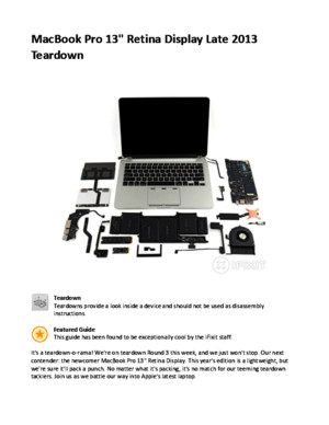 MacBook Pro 13 in Retina Display Late 2013 Teardown