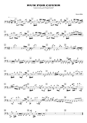 Marcus Miller transcription run for coverpdf