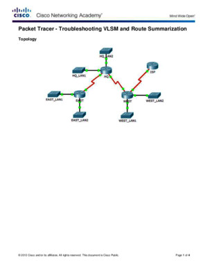 6524 Packet Tracer - Troubleshooting VLSM and Route Summarization Instructions