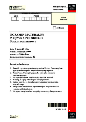 Matura 2008 - hiszpański - poziom rozszerzony - arkusz maturalny (wwwstudiowacpl)