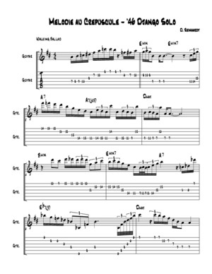 Melodie Au Crepuscule - Django Solo pdf
