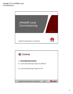 Microsoft PowerPoint - 02 OEB204700 eNodeB LTE V100R006 Local Commissioning ISSUE 1