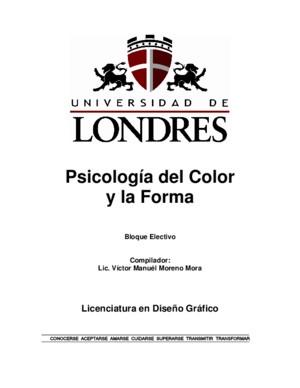 MORENO Mora, Víctor Manuel Documento Psicología Del Color y La Forma Universidad de Londres, 2005, Querétaro – MEXICO