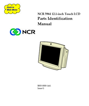 NCR 5942 LCD Parts Identification Manual