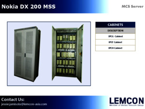 NokiaNSN DX 200 MSC Server MSS Catalogue