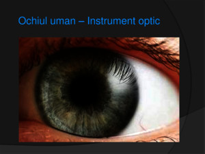 Ochiul uman – Instrument optic