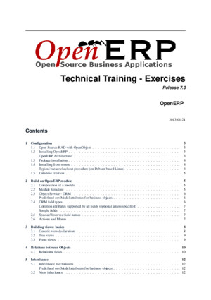 Openerp Technical Training v7 Exercises