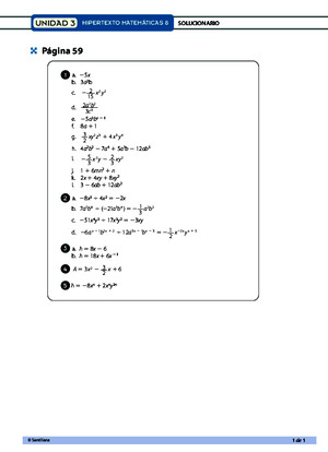 Pag 59 Solucion del libro hipertexto santillana matematicas