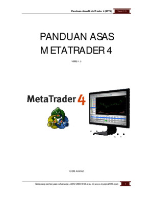 Panduan Asas MetaTrader 4 MT4