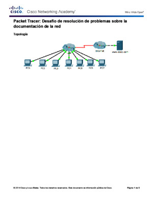 9118 Packet Tracer - Troubleshooting Challenge - Documenting the Network Instructions