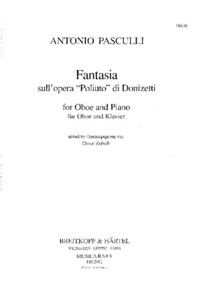 Pasculli, Poliuto(Oboe y Piano)