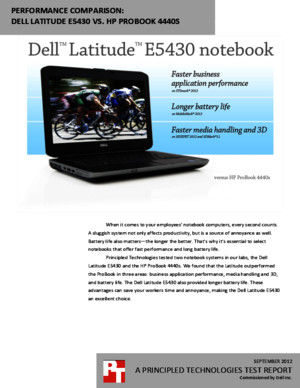 Performance comparison: Dell Latitude E5430 vs HP ProBook 4440s