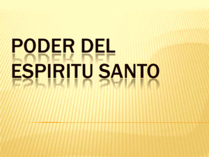 Poder del espiritu santo
