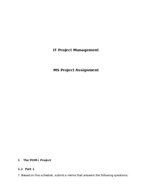POM+ Project - IT Project Mgt