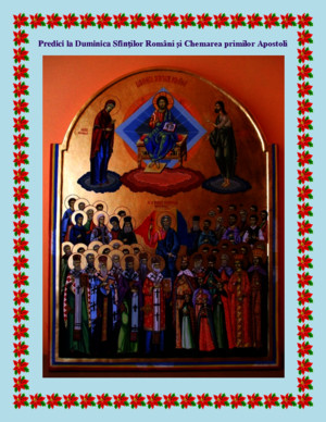 Predici La Duminica Sfintilor Romani Si Chemarea Primilor Apostoli