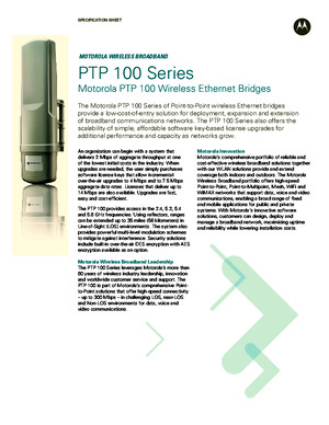 PTP100 datasheet
