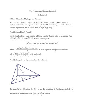 Pythagorean theorem notes