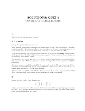 Quiz 4 Solutions
