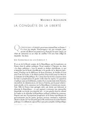 (a) AGULHON, Maurice - La Conquête de La Liberté