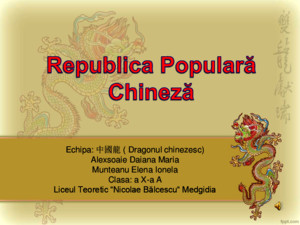 Republica Populara Chineza