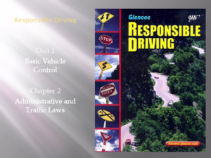 Responsible Driving Unit 1 Basic Vehicle Control Chapter 2 Administrative and Traffic Laws