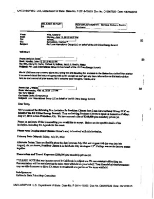 A Citizens United Obtained Luca International Email From A State Department FOIA Lawsuit