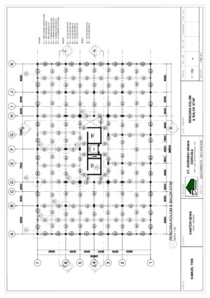 S-008-Rencana Struktur Kolom & Balok LtatapDwg