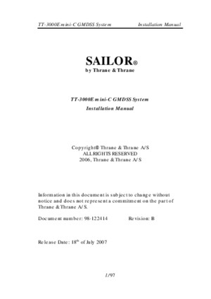 Sailor Tt3000 Minic Gmdss Manual