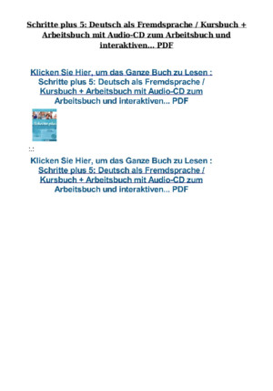 Schritte plus 1_ Deutsch als Fremdsprache _ Kursbuch + Arbeitsbuch mit Audio-CD zum Arbeitsbuch und interaktiven PDFpdf